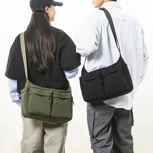 Casual Multi-Pocket Messenger Bags Women Nylon Shoulder Bag Ladies Large Handbags Female Travel