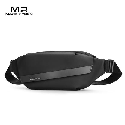 Men S Large Capacity Waterproof Crossbody Bag Multi-Functional Sports Leisure Magnetic Suction Clasp