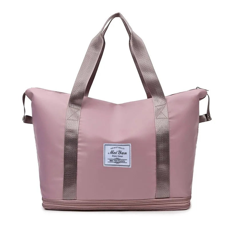 Double Extended Large Capacity Travel Bag Dry Wet Separation Lightweight Storage Student Luggage