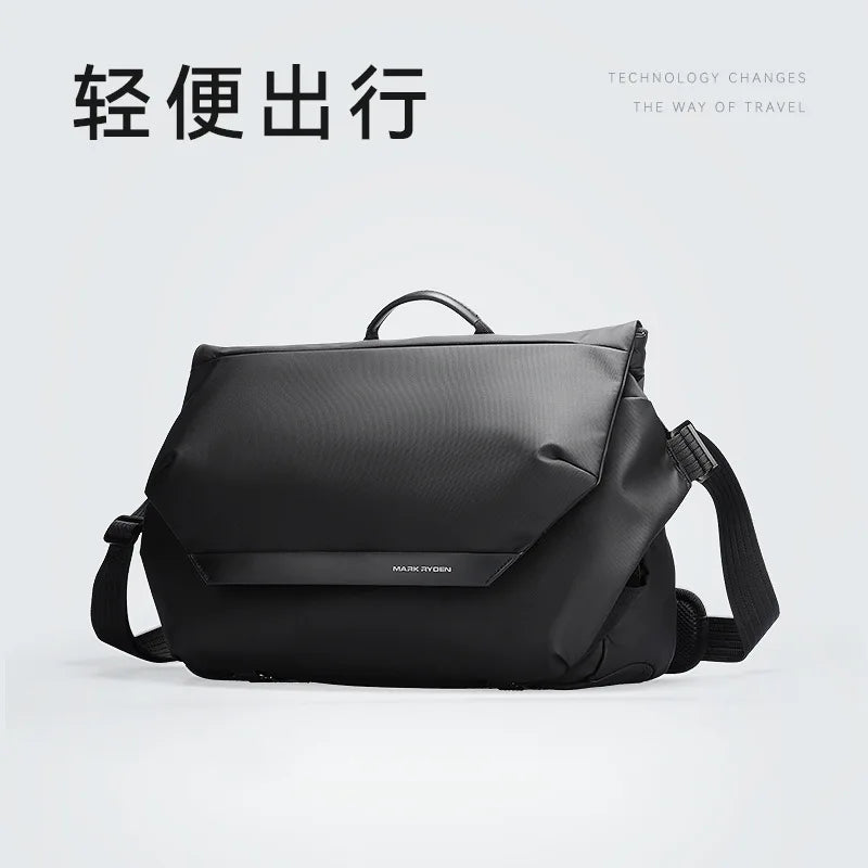 Messenger Bag Large Capacity 12 9 Inch Ipad Storage Waterproof Wear-Resistant Casual Men S Shoulder