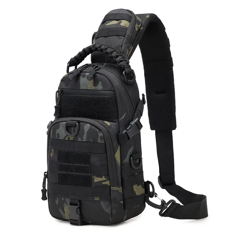 Waterproof Nylon Bloa Bag Camouflage Outdoor Chest Bag Multi-Functional Mountaineer Shoulder