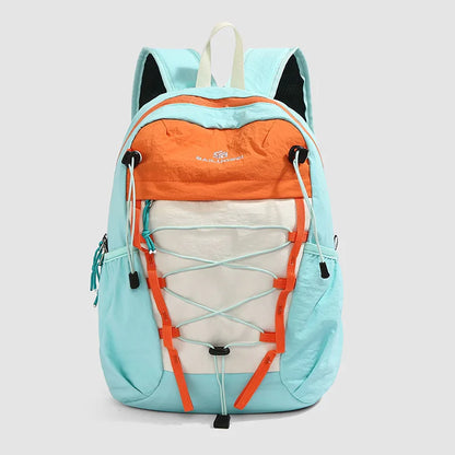 Double-Shoulder Bag Nylon Fabric Drawstring Schoolbag
