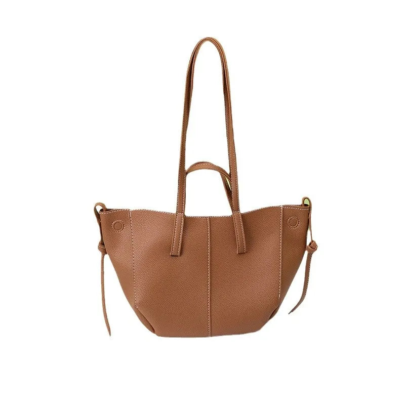 Large-Capacity Korean Version Commuter Tote Bag High-End Hand-Held Shoulder Bag