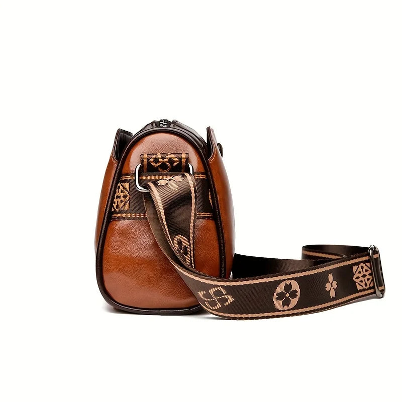 Women's Large Capacity Soft Leather Crossbody Shoulder Bag