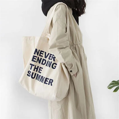 Canvas Tote Bag for Women – Large Capacity Graphic Shoulder Shopper