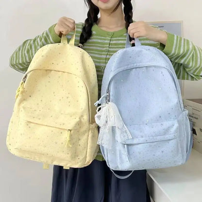 Y2K Star Print Backpack – Large Capacity School & Travel Bag