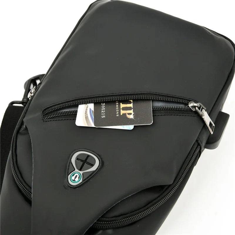 Men S Outdoor Running Mobile Phone Storage Multi-Function Large Capacity Chest Bag Shoulder
