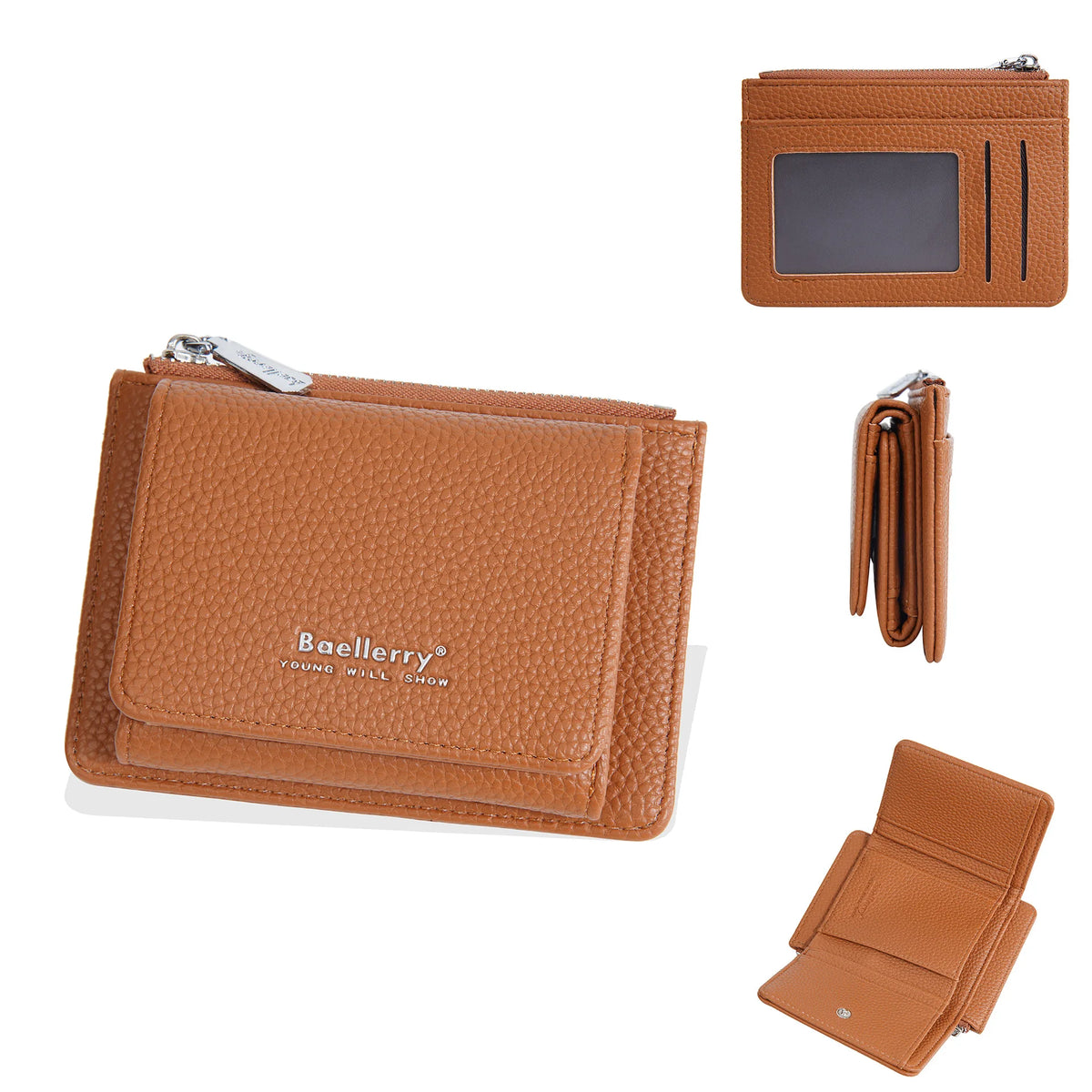 Three-Fold Buckle Women S Multi-Functional Multi-Slot