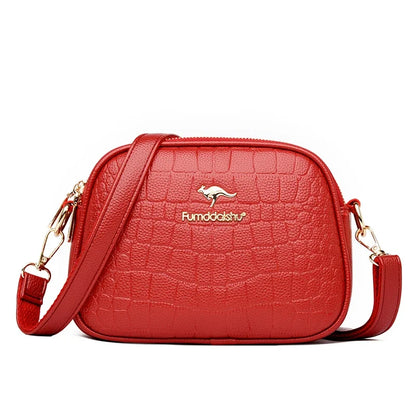 Women's Crossbody Bag – Multi-Pocket PU Leather Shoulder Handbag