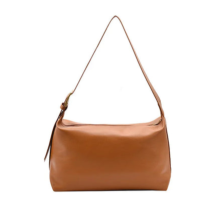 Large Capacity Shoulder Bag Homefish Pu Leather Boston Handbag Women Vintage Pillow Design