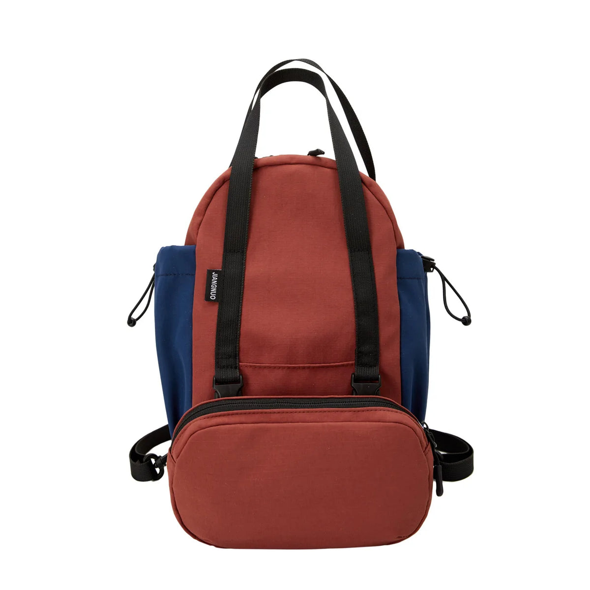 Versatile Color-Blocking Schoolbag Travel Bag Oxford Cloth Lightweight Durable Multi-Functional