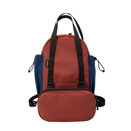 Versatile Color-Blocking Schoolbag Travel Bag Oxford Cloth Lightweight Durable Multi-Functional