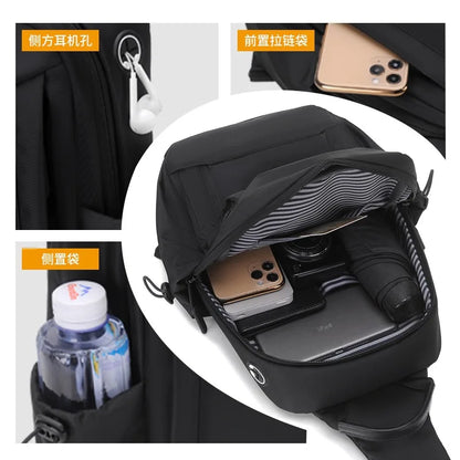 Men S Chest Bag Travel Women Crossbody Multi-Function Large Capacity Shoulder Commuting Light