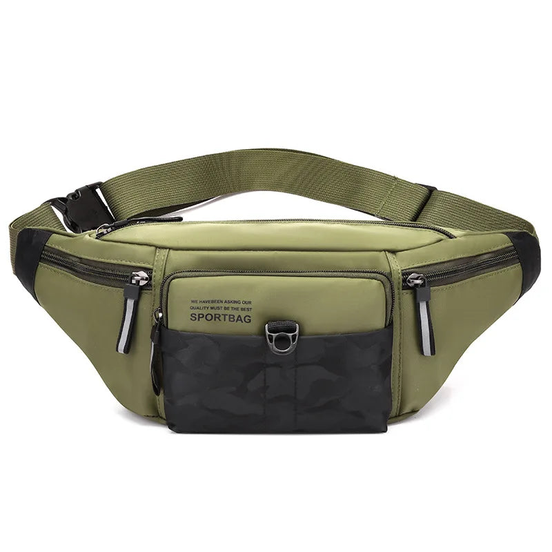 Oxford Waterproof Waist Bag Sports Running Mobile Phone Storage Large Capacity Multifunctional