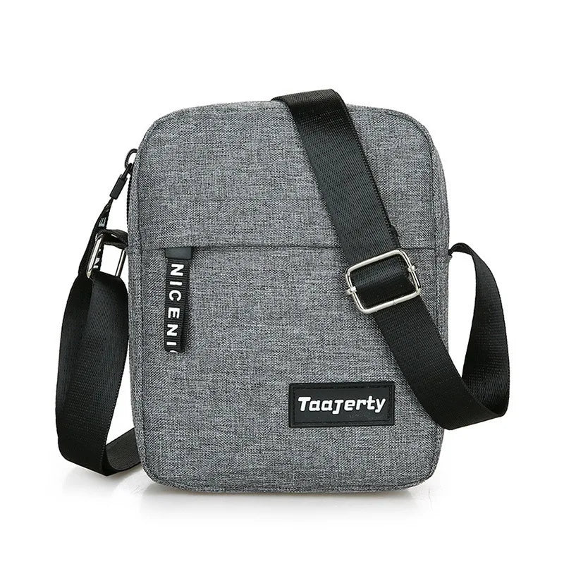 Men S Small Trendy Shoulder Bag Small Messenger Bag Simple Nylon Mobile Phone Bag