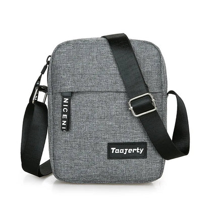 Men S Small Trendy Shoulder Bag Small Messenger Bag Simple Nylon Mobile Phone Bag
