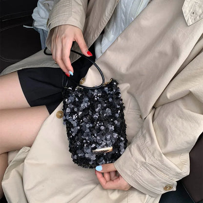 Mini Sequin Crossbody Bag Women Evening Party Purse