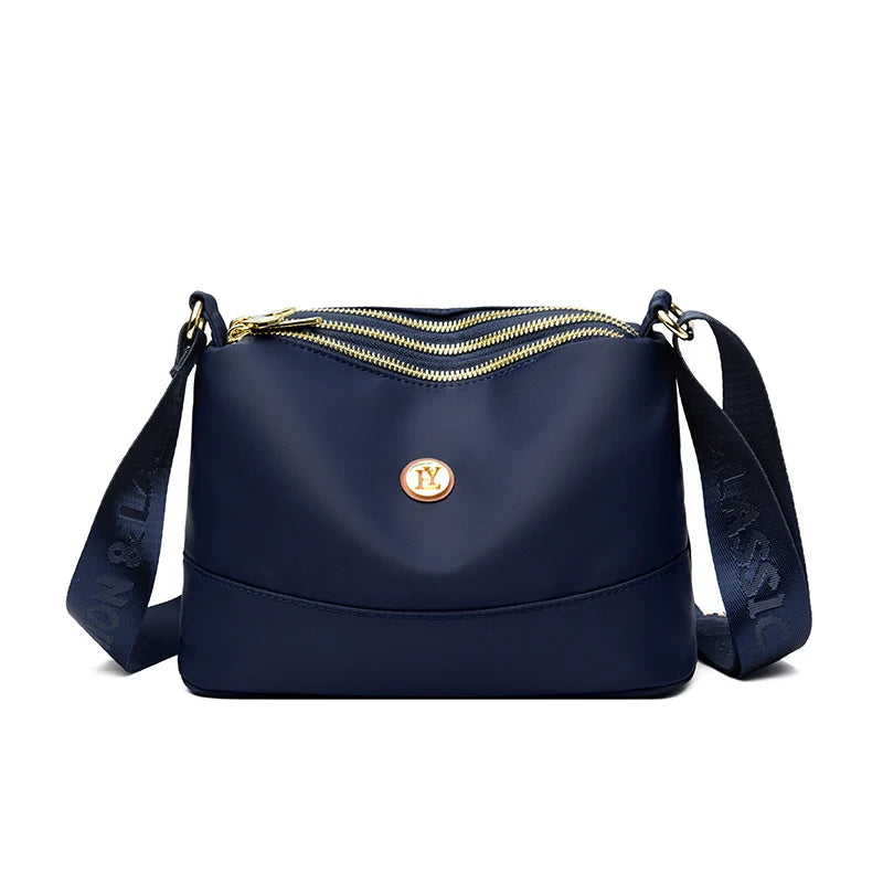 Waterproof Nylon Crossbody Bag for Women – Large Capacity Multilayer Purse