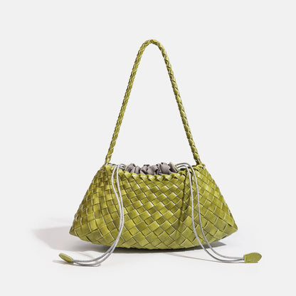 End Handbag Messenger Bag Large Inner Pocket Popular Pure Hand Woven Bag Women Tote Shoulder