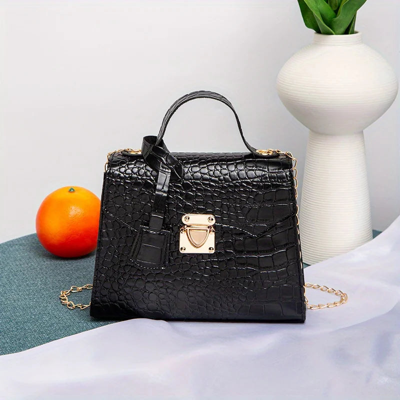 Twist Lock Crossbody Handbag – Women's Designer Tote Purse