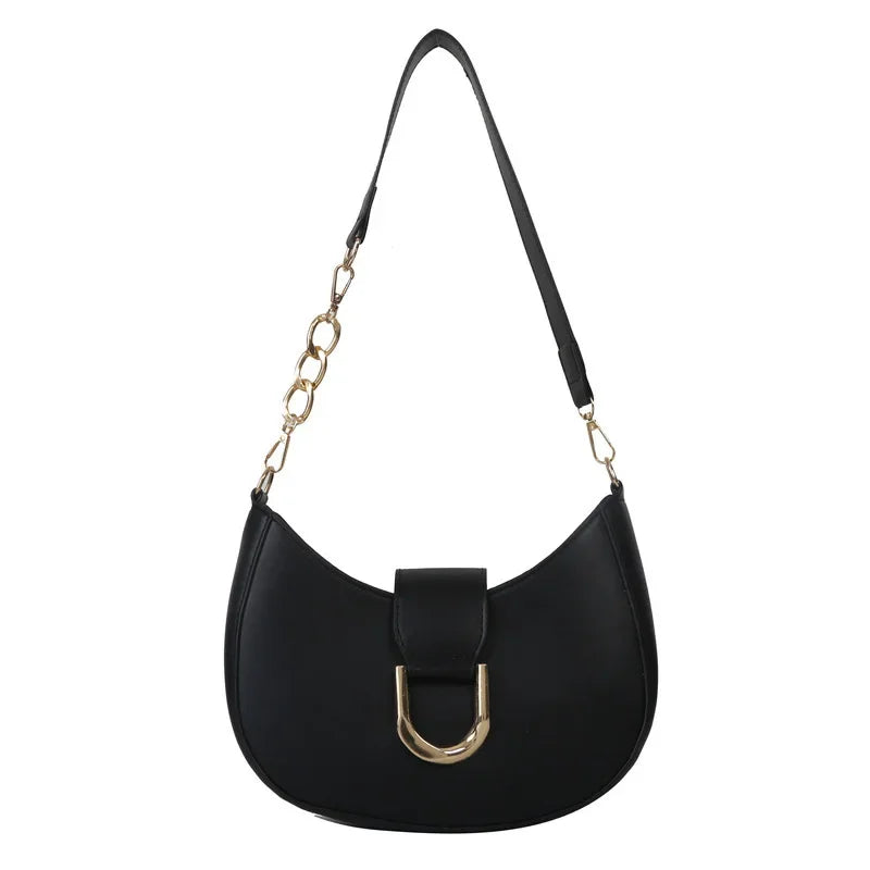 PU Leather Shoulder Bag for Women – Stylish Underarm Purse