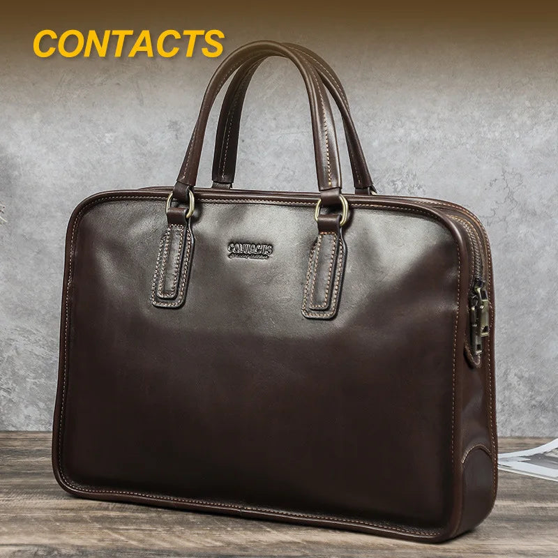 14 2-Inch Computer Leather Large-Capacity Men S Bag