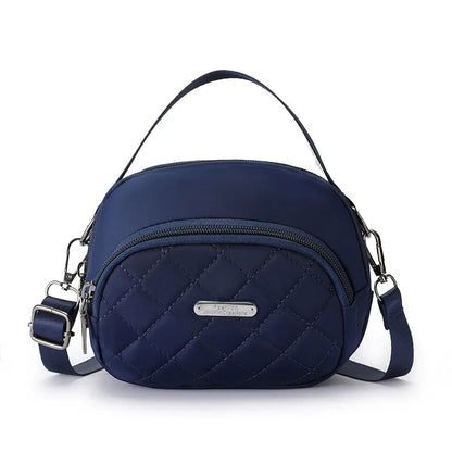 Waterproof Nylon Fabric Diamond-Shaped Single-Shoulder Crossbody Bag Ladies - Waterproof