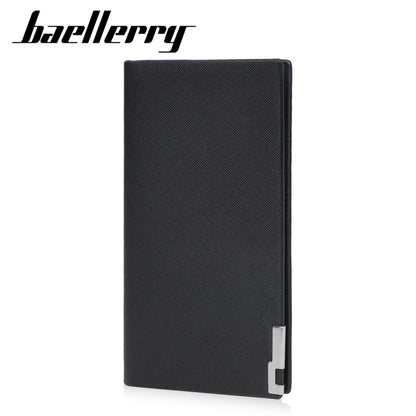 Men S Long Wallet Youth Business Multi-Slot Snap Wallet