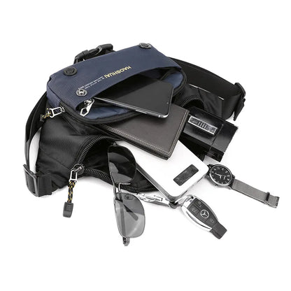 Multifunctional Outdoor Leisure Men S Chest Bag Cross Body Travel Large Capacity Mobile Phone