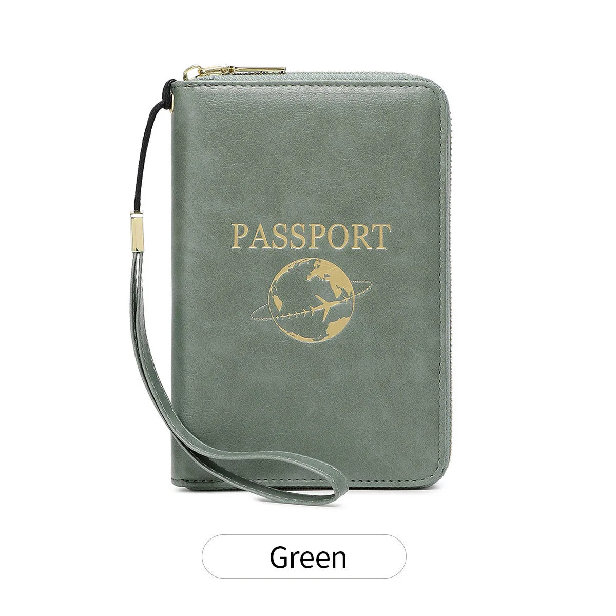 Multi-Functional Zipper Passport Holder Rfid Anti-Magnetic Passport Global Travel Storage Document