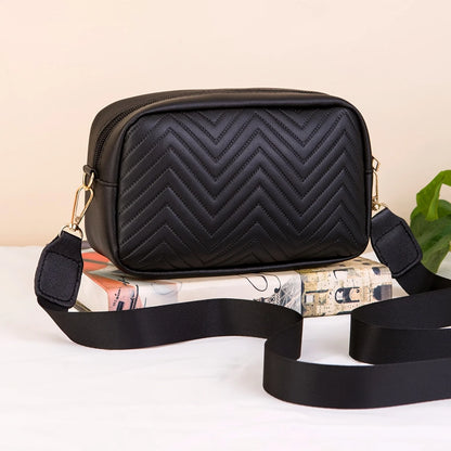 Quilted Crossbody Bag Small PU Leather Shoulder Purse