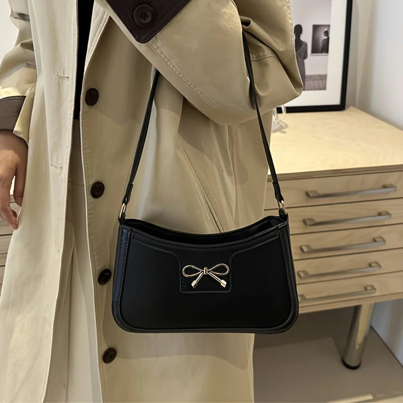 Bowknot Shoulder Bag – Elegant Small Underarm Bag