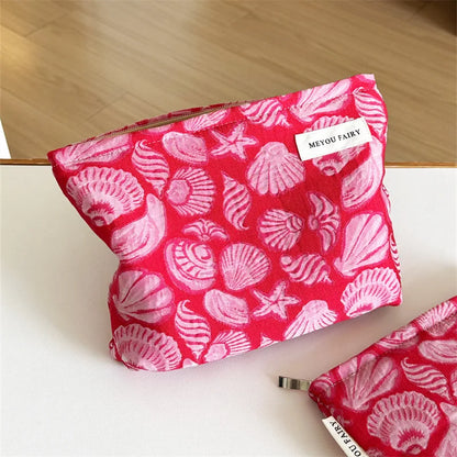 French Niche Makeup Bag Large Capacity Appearance Women S Hand-Held Travel Storage Fabric Toilet