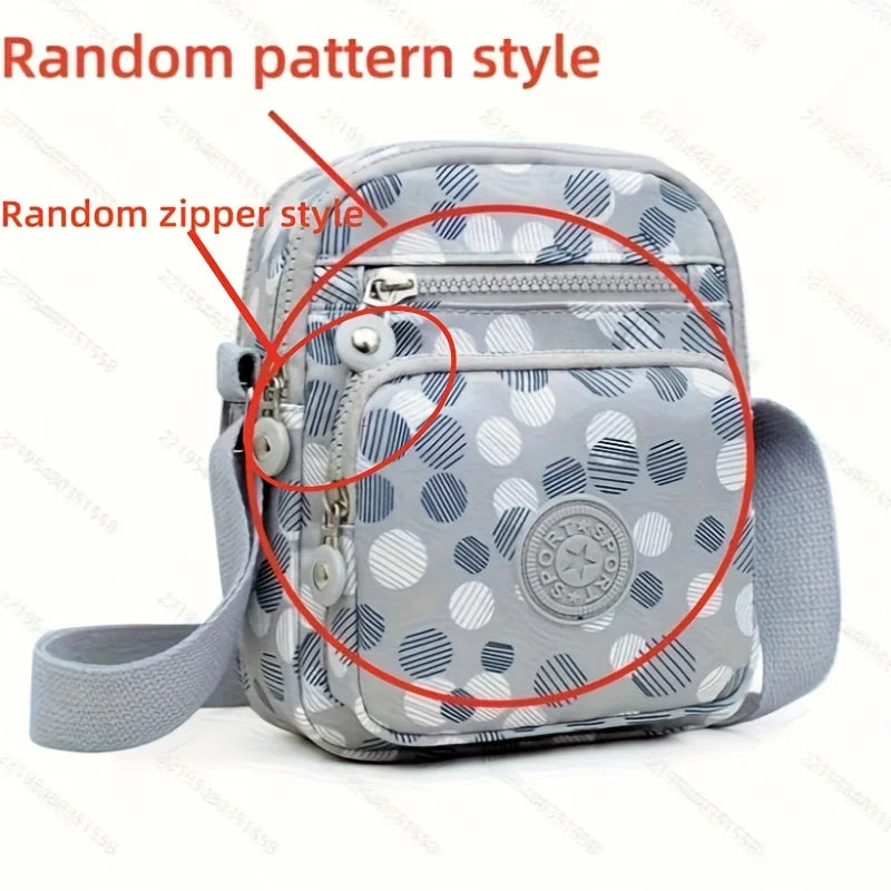 Oxford Cloth Crossbody Bag Women Multi-Pocket Messenger Bag