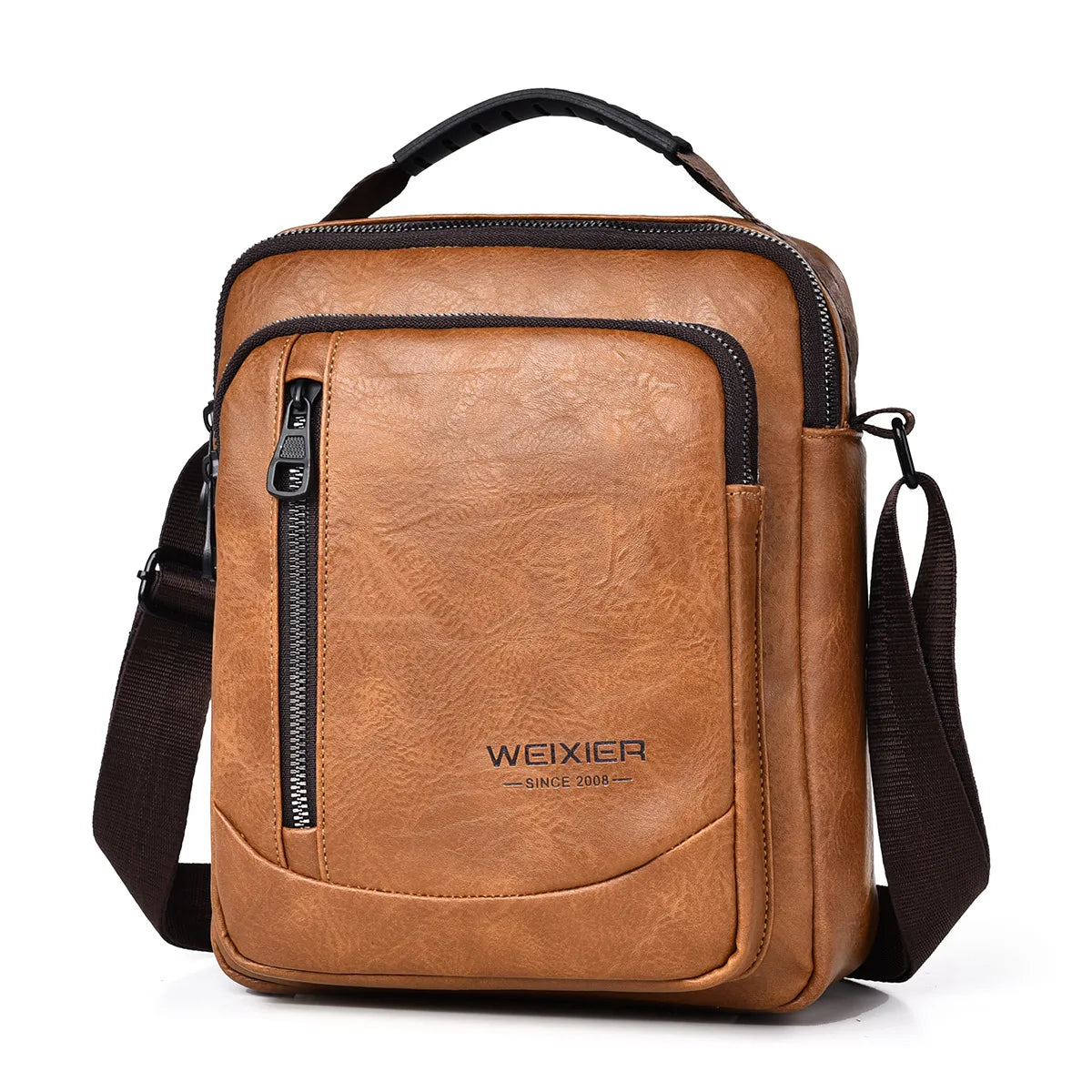 Men S Leisure Retro Cross-Body Large-Capacity Mobile Phone Carry-On Items Storage Waterproof