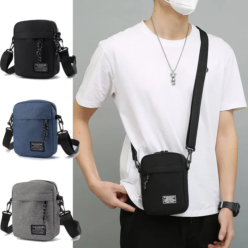 Lightweight Mini Oxford Cloth Cross-Body Phone Storage Multi-Function Outdoor Travel Shoulder Bag