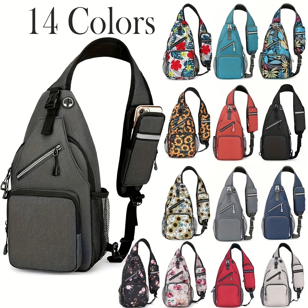 Waterproof Sling Bag for Men & Women – Large Capacity Chest Crossbody Pack