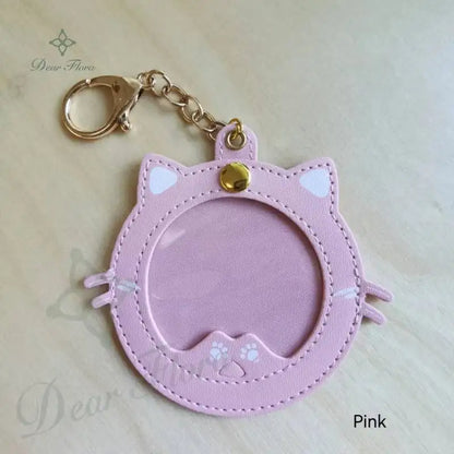 Cat Shape Badge Display Holder – 58mm Pin Protective Cover for Ita Bag