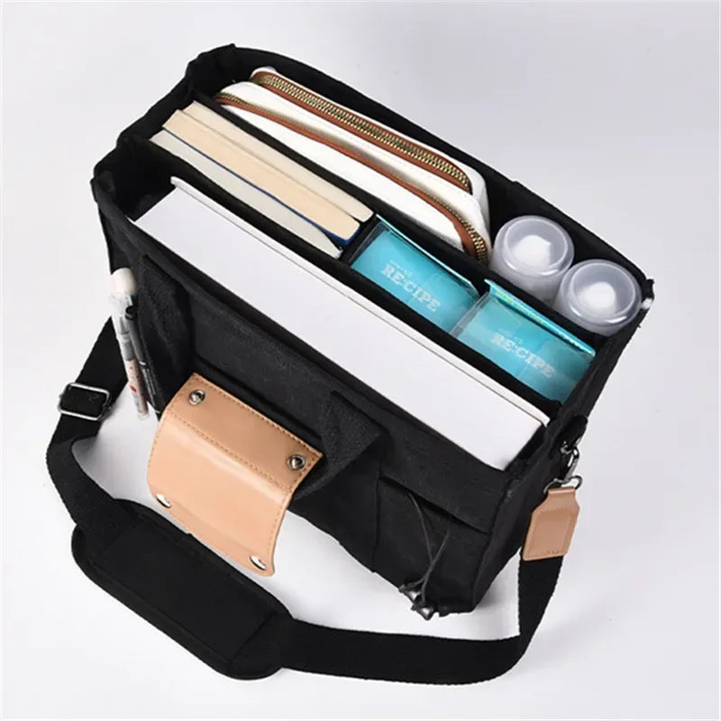 Canvas Tote Bag – Large Capacity Shoulder & Crossbody Handbag