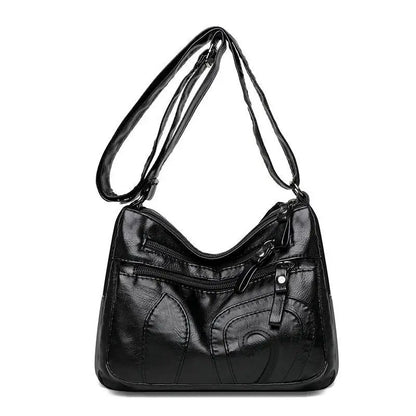 Pu Women S Cross Body Bag Soft Leather Large Capacity Multifunctional Shoulder - Soft