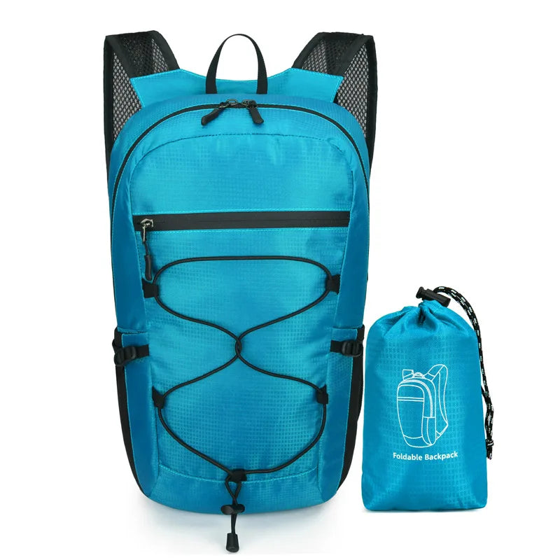 Outdoor Folding Waterproof Hiking Backpack Large Capacity Travel Men Women - Waterproof