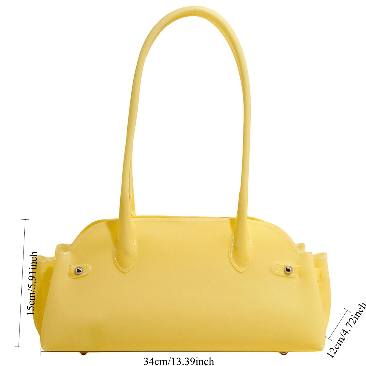 Pvc Single Bag Commuter Underarm Fashionable Large Capacity Women Shoulder Handbag Trendy Summer