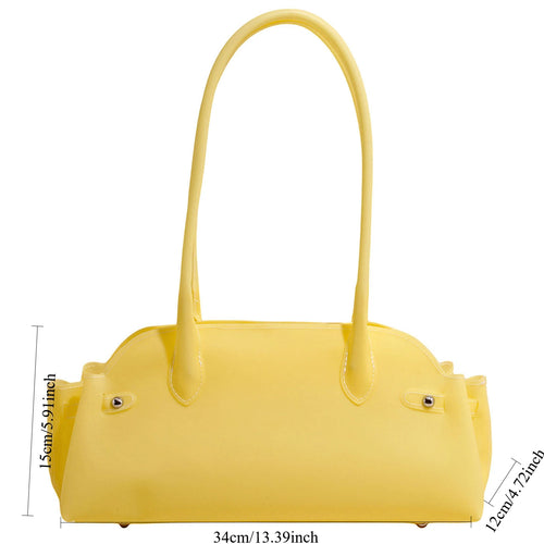Pvc Single Bag Commuter Underarm Fashionable Large Capacity Women Shoulder Handbag Trendy Summer