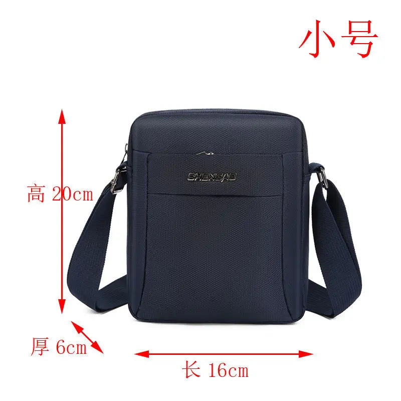 Single-Shoulder Bag Men Oxford Fabric Crossbody Cash Register Bag Women
