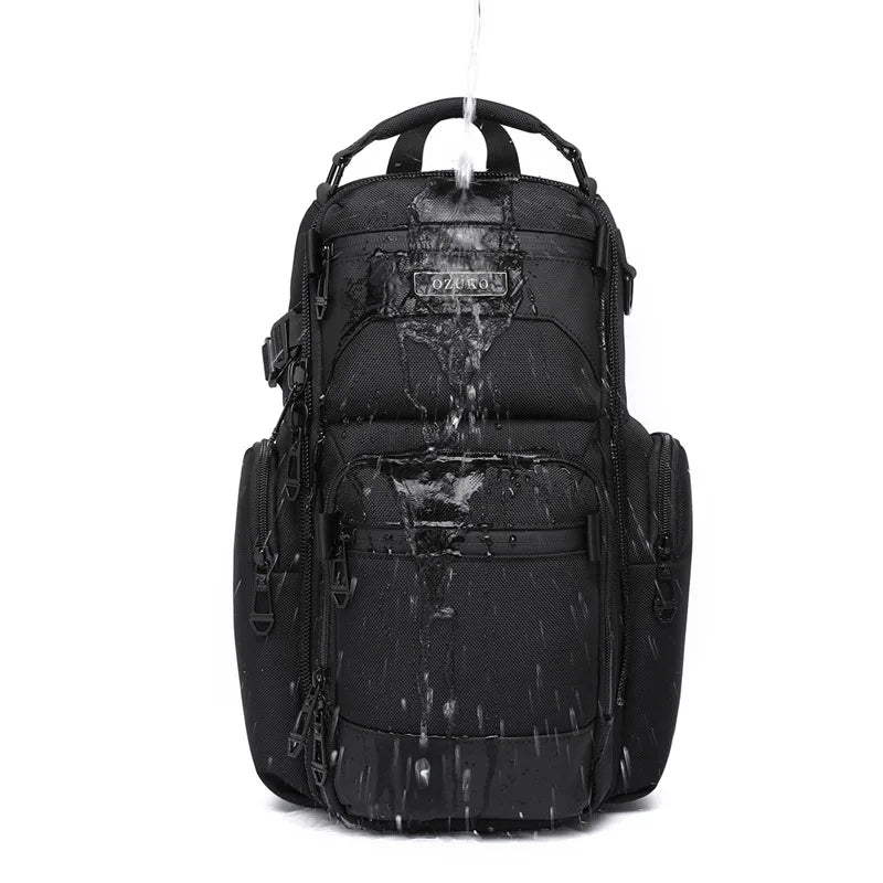 Men S Multi-Functional Lightweight Travel Hand-Held Oxford Fabric Waterproof Large-Capacity