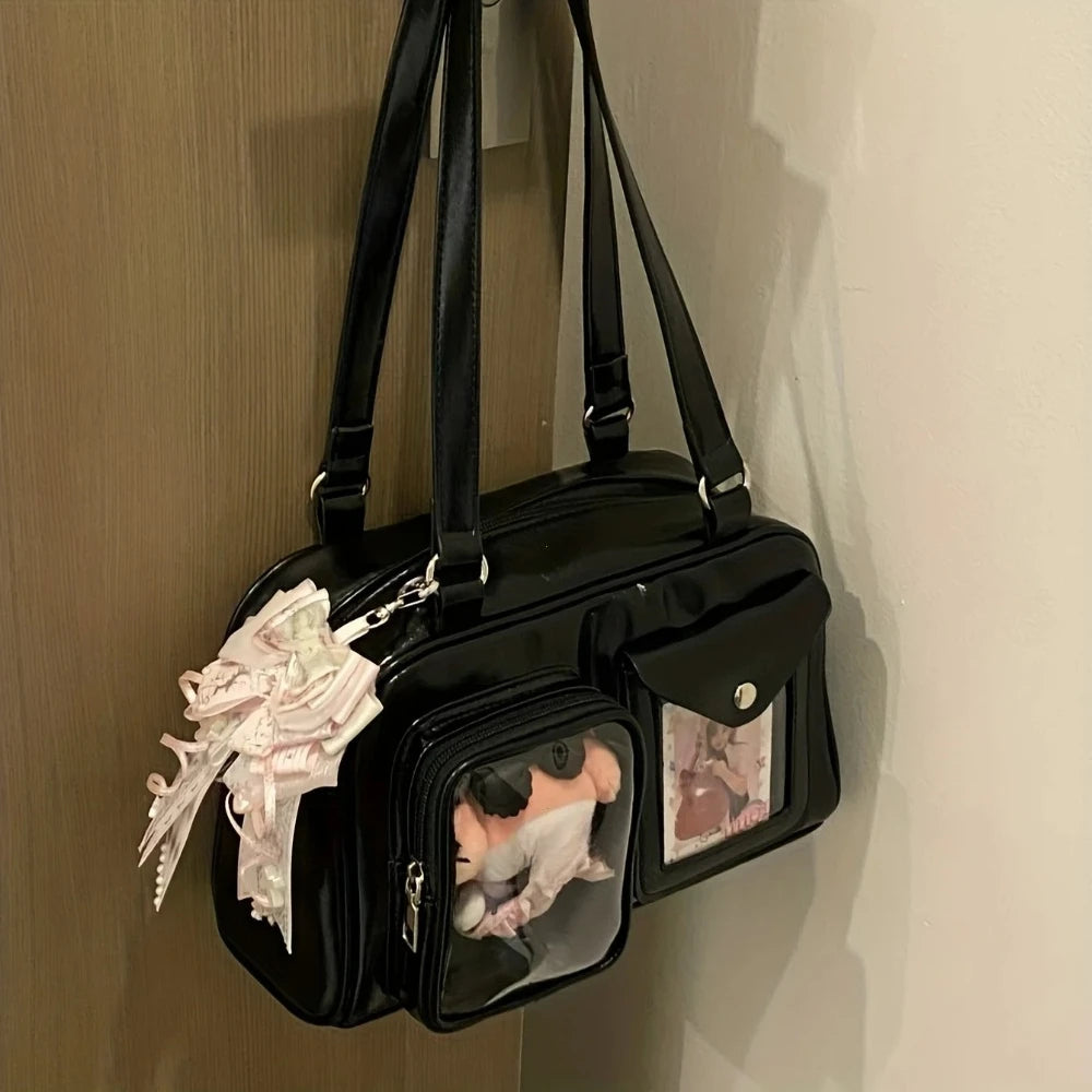 Cute Anime Crossbody Bag Women Large Capacity Purse School