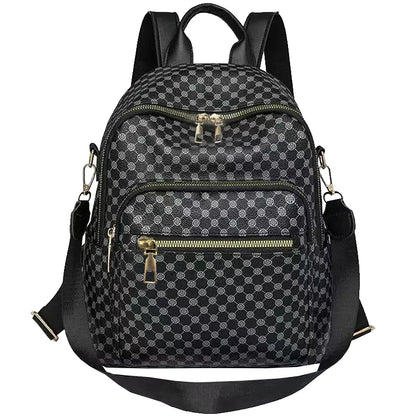 Multi-Color Patterned Casual Backpack Versatile Multi-Compartment