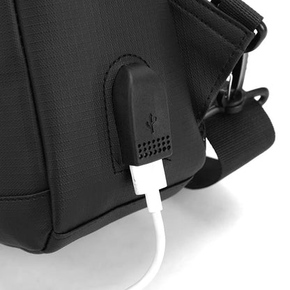 Men S Large Capacity Leisure Cross Body Oxford Cloth Waterproof Hand Shoulder Bag - Waterproof
