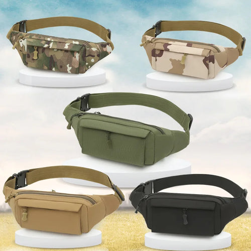 Men S Waist Bag Mobile Phone Storage Multi-Functional Casual Outdoor Camouflage Durable Chest Bag