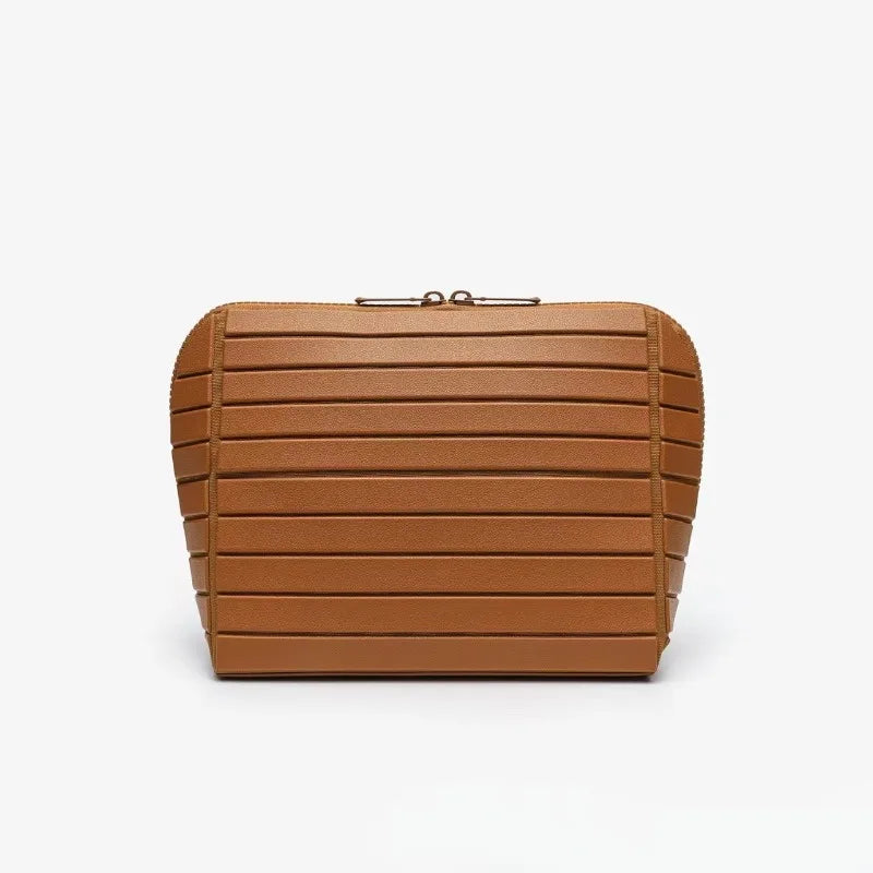 1pcs Striped Pvc Storage Bag Large Capacity Outdoor Travel Toiletries Organizer Pouch Portable